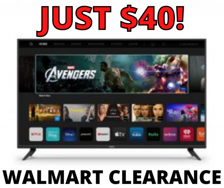 Vizio Smart TV 55 Inch JUST $40 at Walmart!