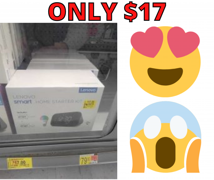 Lenovo Smart Clock and Smart Bulb Bundle Walmart Clearance!