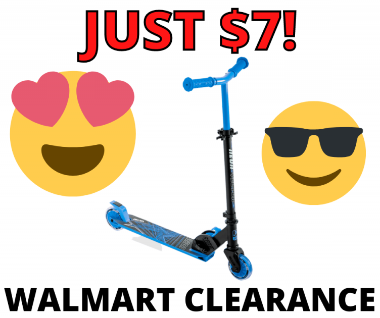 Neon Vector Folding Kid Scooter with Light up Wheels Walmart Clearance!