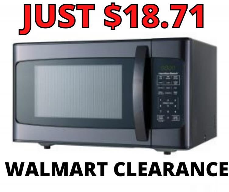 Hamilton Beach Stainless Steel Microwave Walmart Clearance!