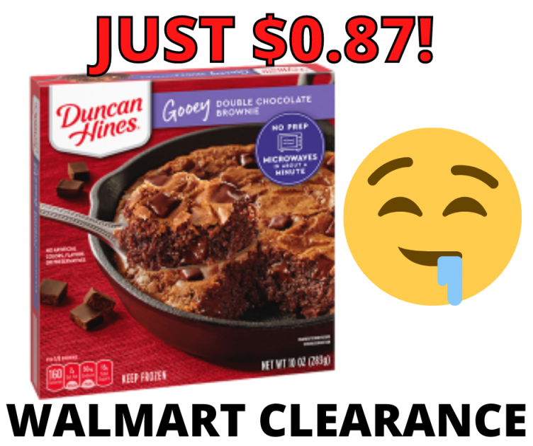 Duncan Hines Double Chocolate Brownie Walmart Clearance!