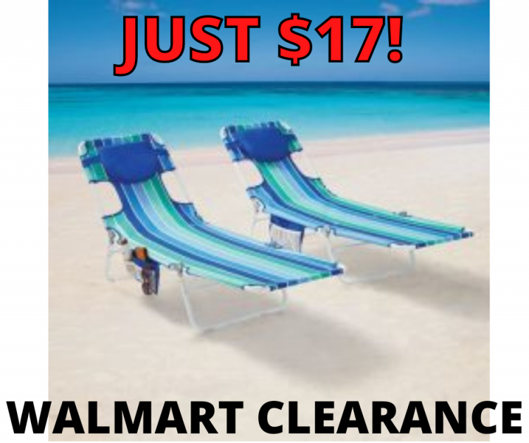 Mainstays Beach Lounger Walmart Clearance!