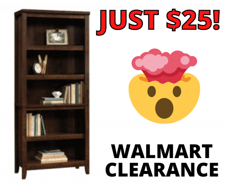 5 Shelf Bookcase $25! Walmart Clearance Alert!