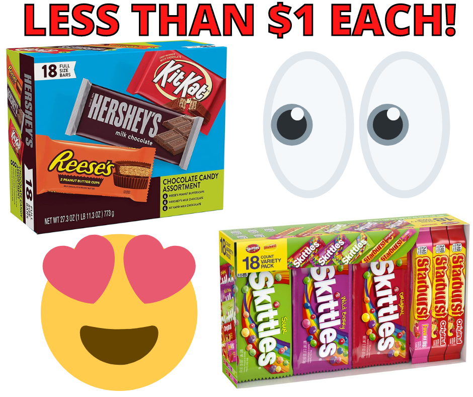 Full Sized Candy Less Than $1 Each at Amazon!