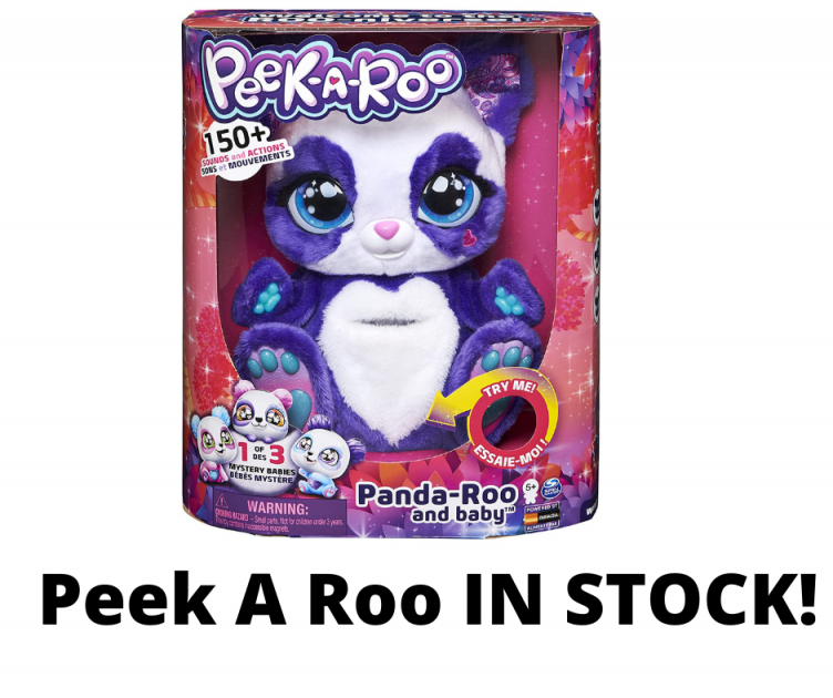 Peek a Roo Panda Toy IN STOCK at Amazon!
