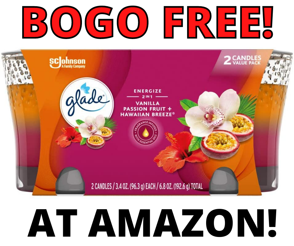 Glade Candle Jar BOGO at Amazon!