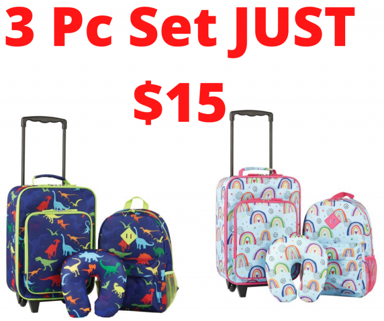 Protege Kids 3pc Luggage Set PRICE DROP at Walmart!