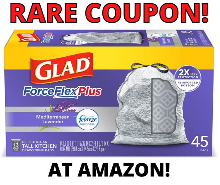 Glad Trash Bags RARE Amazon Promotion!