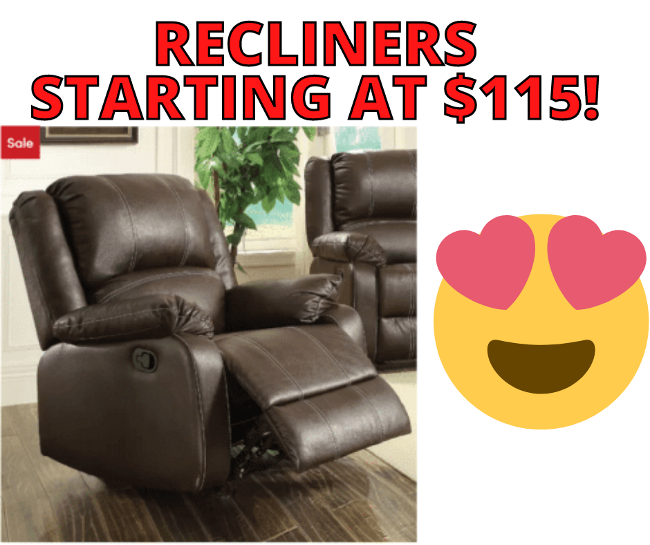 Recliners on Sale at Wayfair From $115.00! GO NOW!