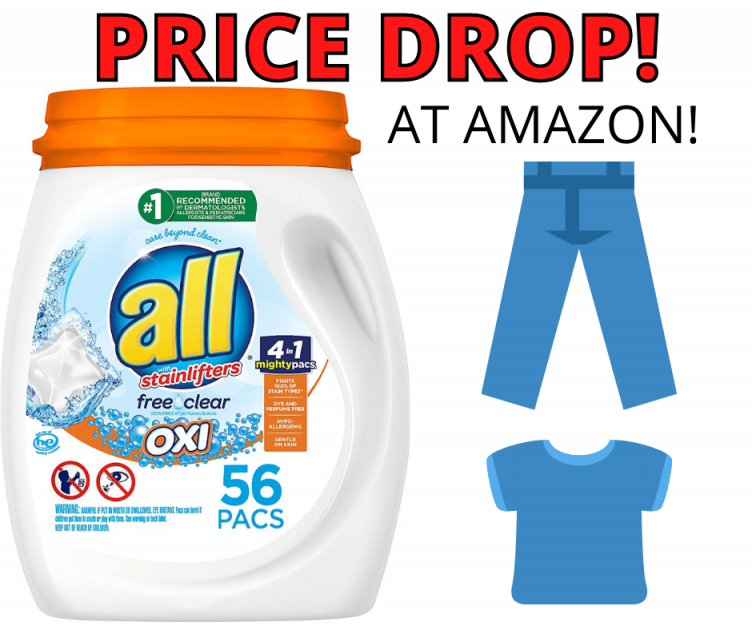 All Mighty Pacs Laundry Detergent HOT Amazon Price Drop!
