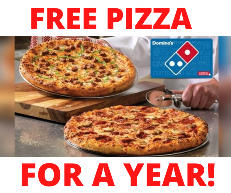 FREE Dominoes Pizza For a YEAR!