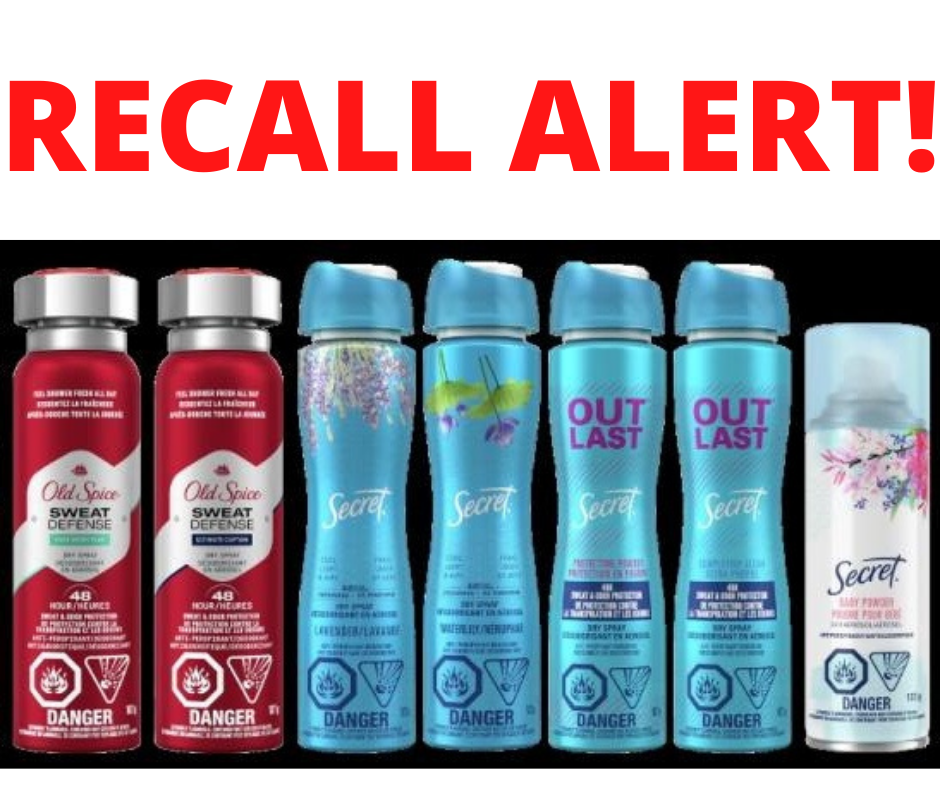 HUGE Old Spice and Secret Deodorant RECALL! ALL 50 States!