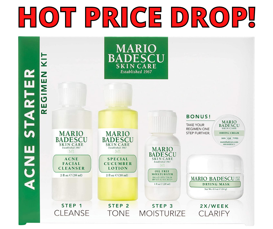 Mario Badescu Acne Starter Regimen Kit HOT Amazon Deal!