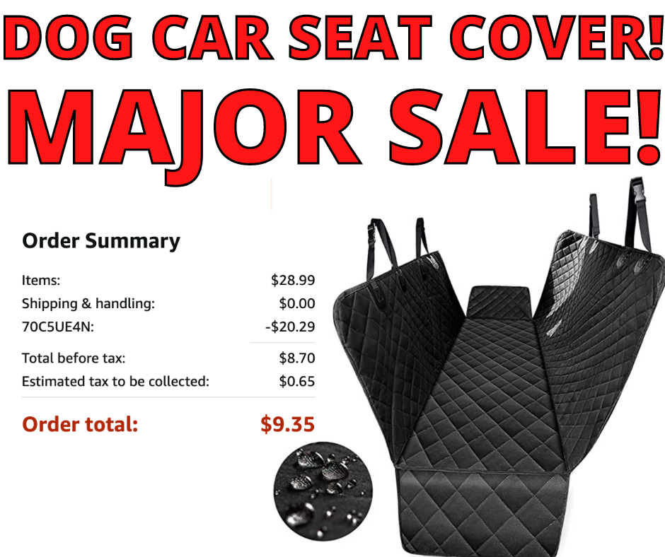 Dog Car Seat Covers! Price Drop On Amazon!