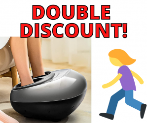 Foot Massager DOUBLE DISCOUNT ON AMAZON!