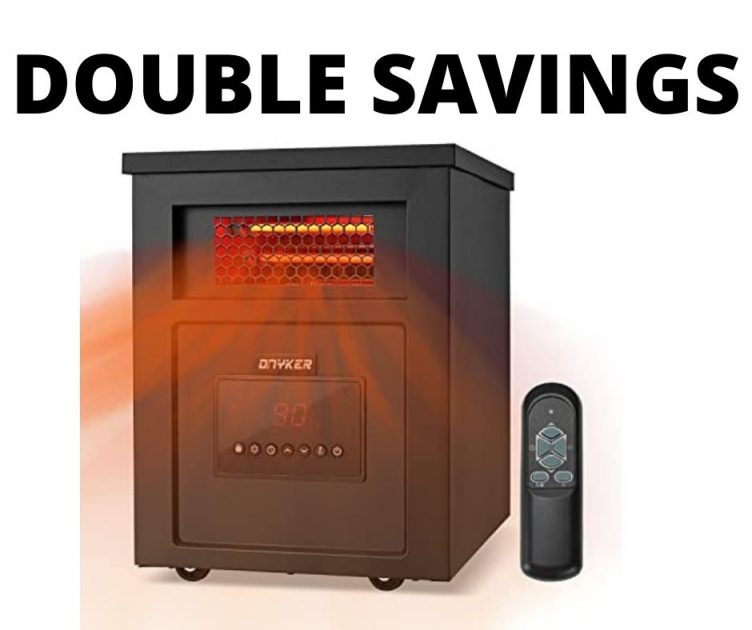Space Heater With Remote Double Savings Deal!
