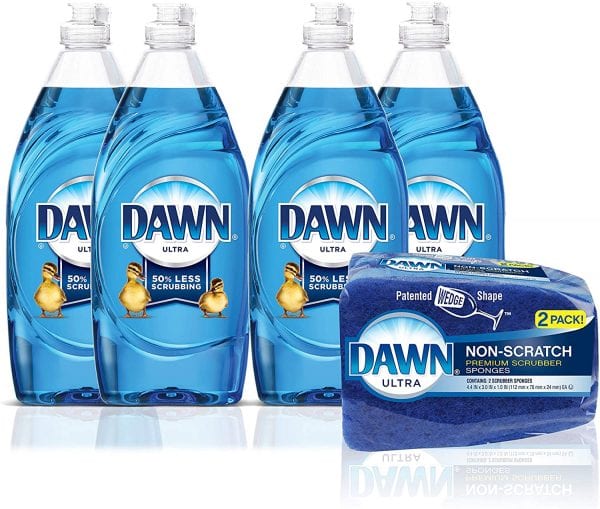 Dawn Dishwashing Liquid 19oz 4CT With 2 Sponges Only $2.56 At Amazon