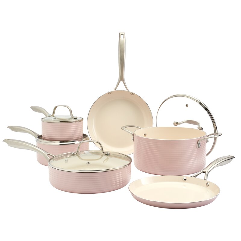 Denmark10PieceAluminumNonStickCookwareSet