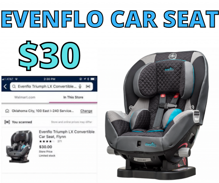 Evenflo Convertible Carseat $30.00 (reg. $149.99)