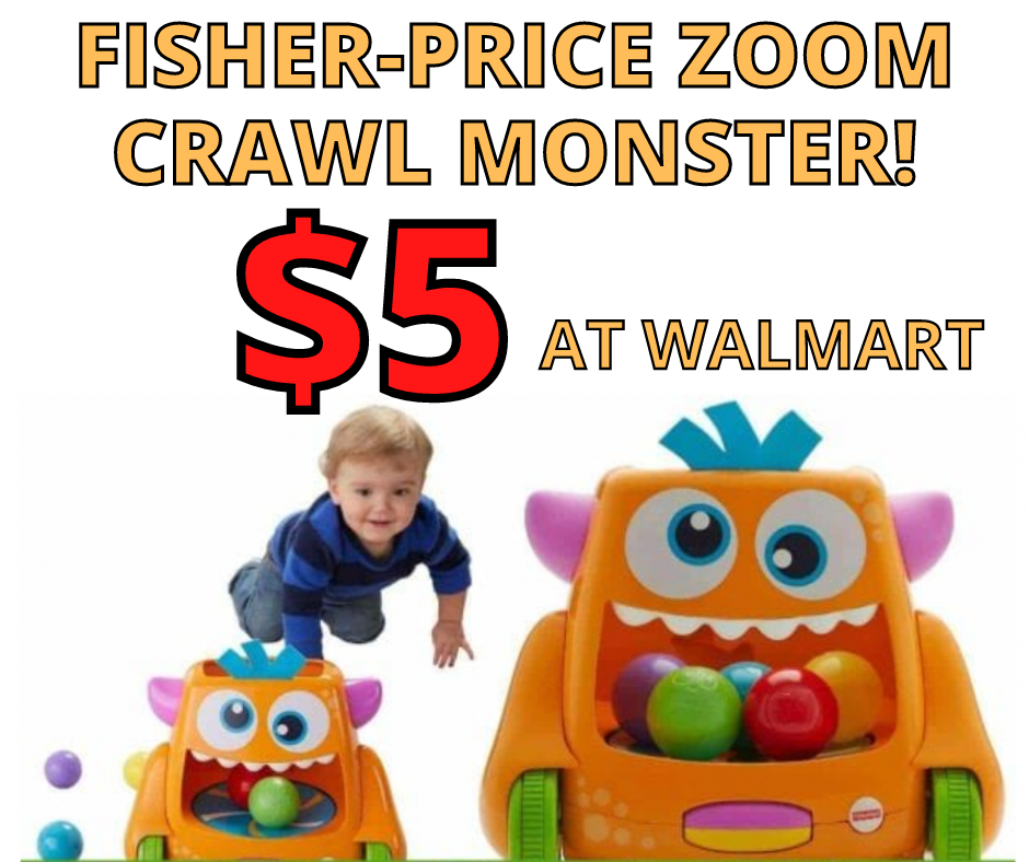 Fisher Price Zoom Crawl Monster ONLY $5 At Walmart! Normally $35!