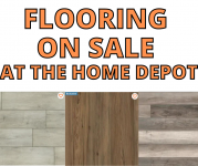 FLOORING ON SALE AT THE HOME DEPOT