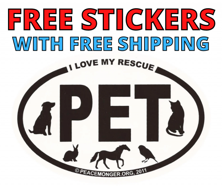 I Love My Rescue Sticker FREE With FREE SHIPPING!