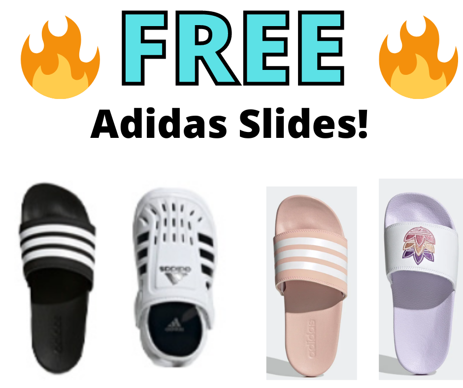 FREE Adidas Slides For The Family!  RUN!