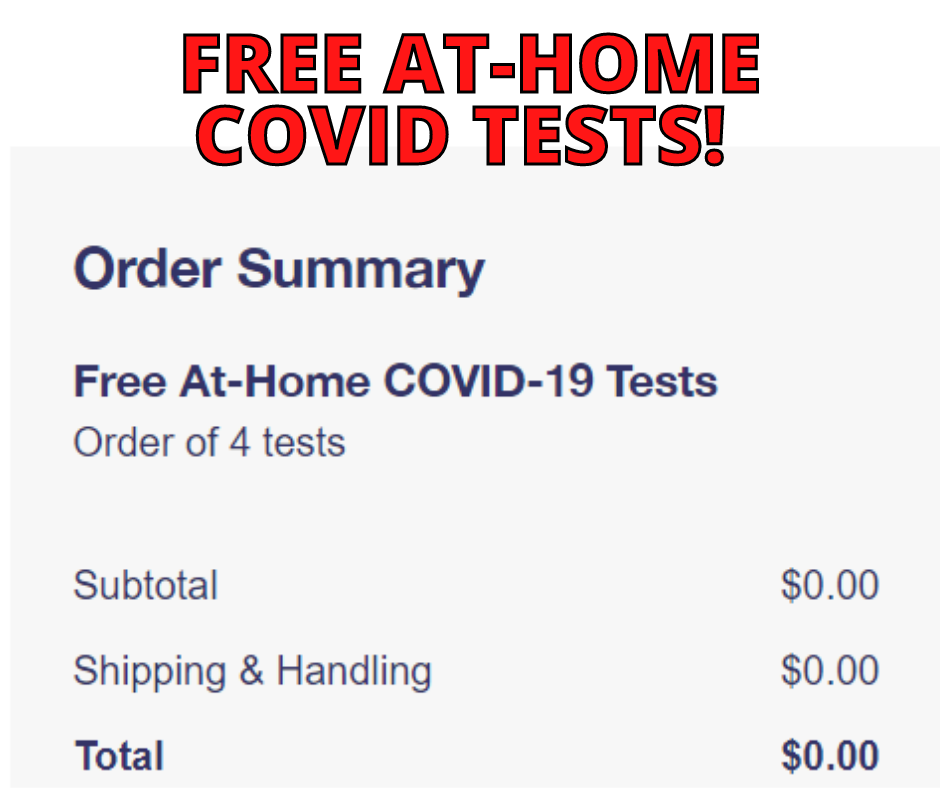 SCORE 4 FREE At Home Covid Test!!!