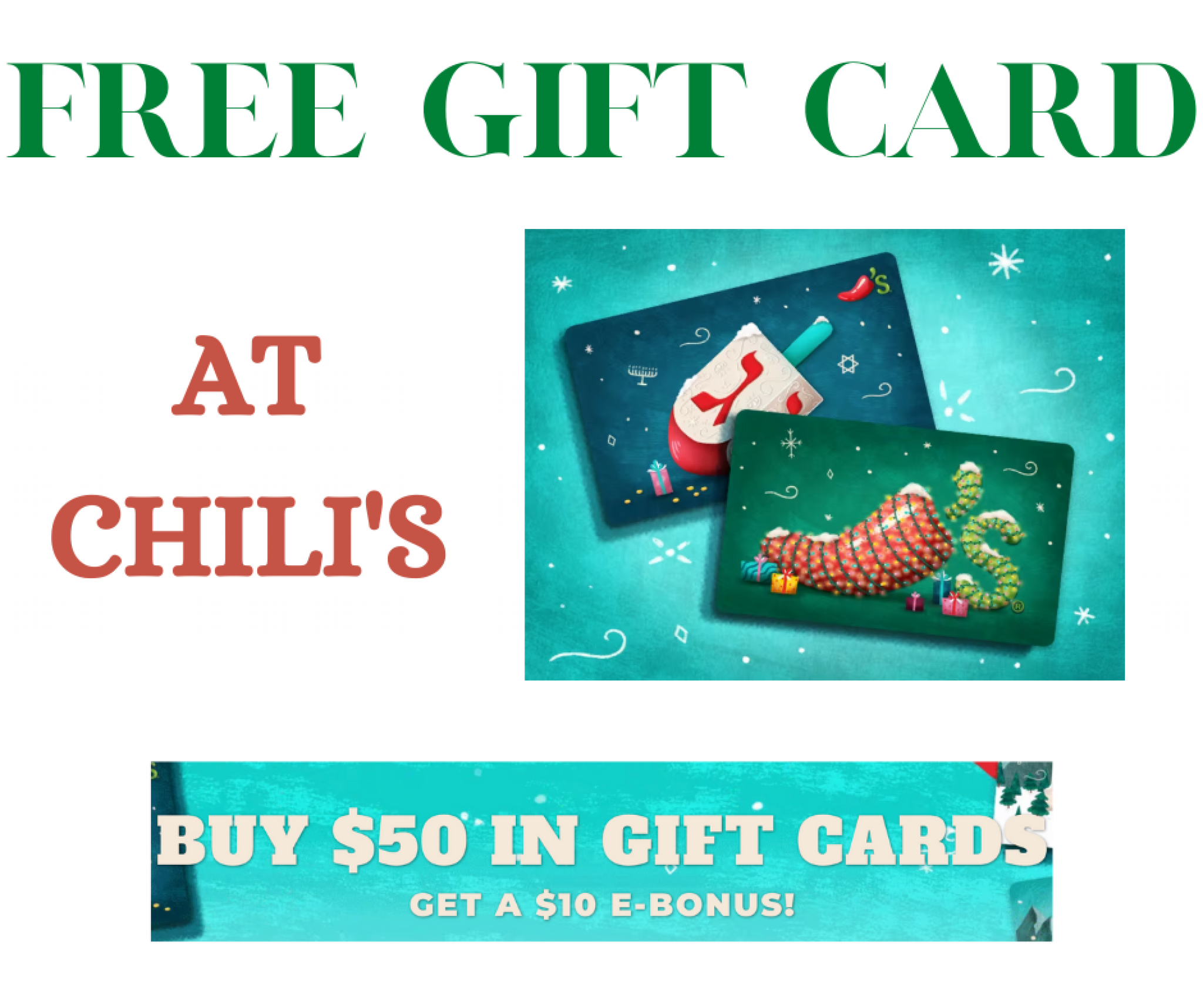 FREE Chili's Gift Card!