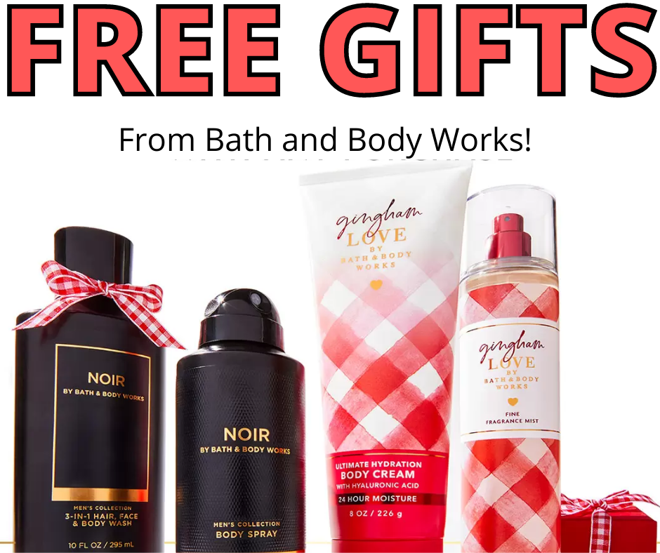 Free Gifts from Bath & Body Works Plus FREE SHIPPING!