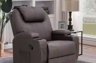 Faux+Leather+Heated+Massage+Chair