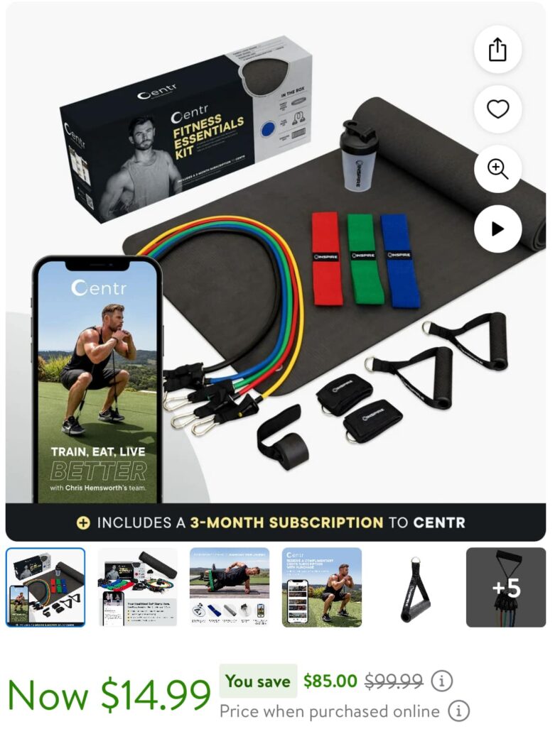 Fitness essentials kit