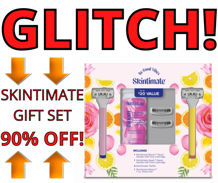 GLITCH! Skintimate Razor Gift Set!