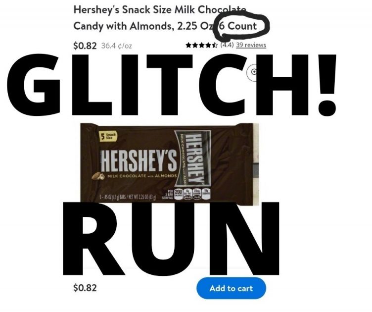 Hershey’s With Almond Snack Size Glitch!