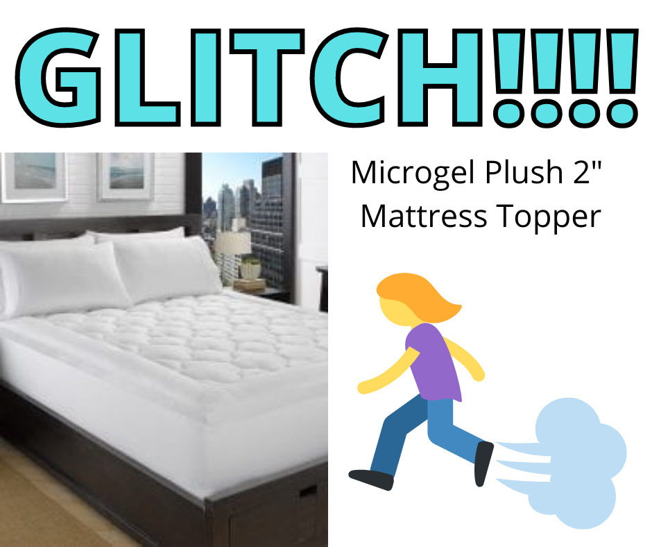 Microgel Plush 2″ Mattress Topper ONLY $40 ALL SIZES!