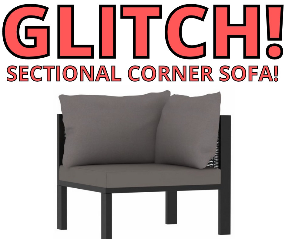 GLITCH On Sectional Sofa!