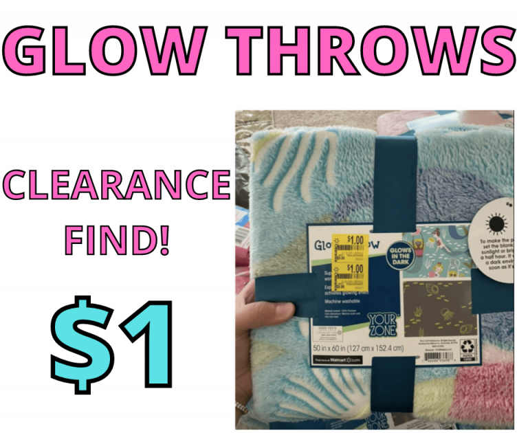 GLOW THROWS! HUGE CLEARANCE FIND AT WALMART!