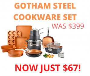 Gotham Steel Cookware & Bakeware Set Massive Savings!