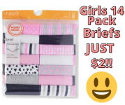 Girls 14 Pack Briefs JUST 2