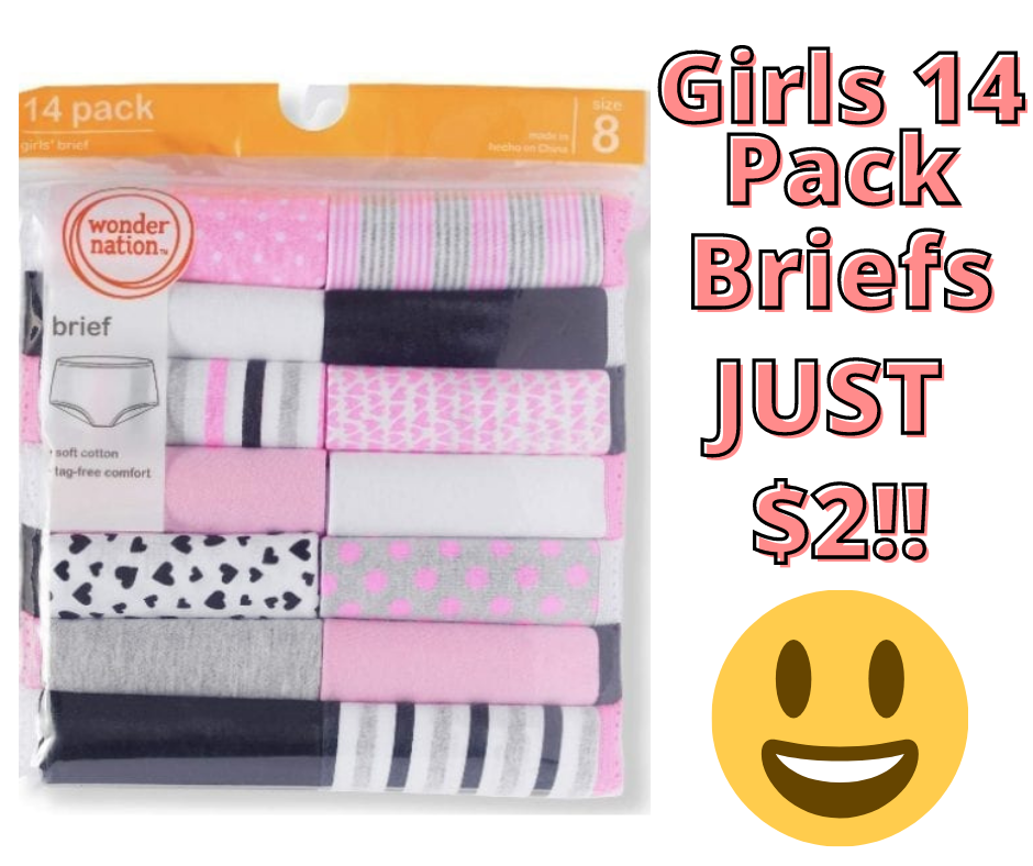 WOW!! Little Girls 14 Pack Underwear ONLY $2.00