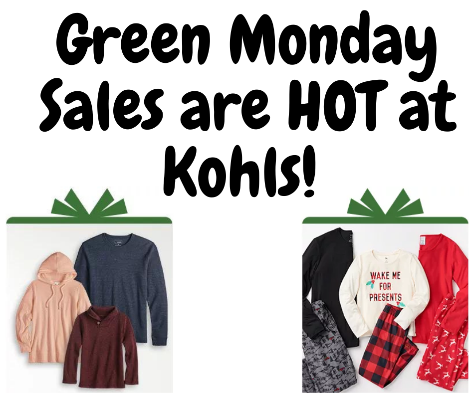 Green Monday Sales are HOT at Kohls