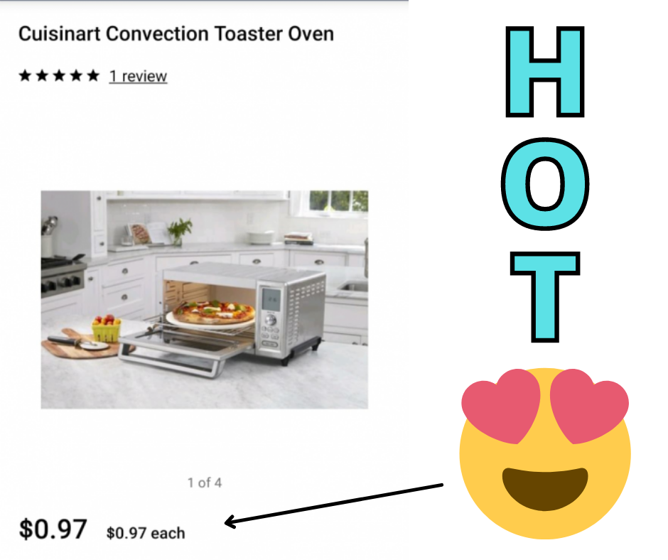 Cuisinart Convection Toaster Oven just .97 Cents at Walmart!!!!!!!!!