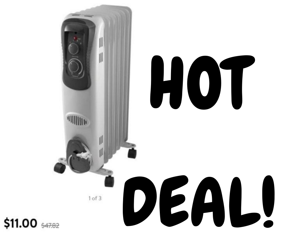 Mainstays Electric Radiant Space Heater only $11 at Walmart!!!
