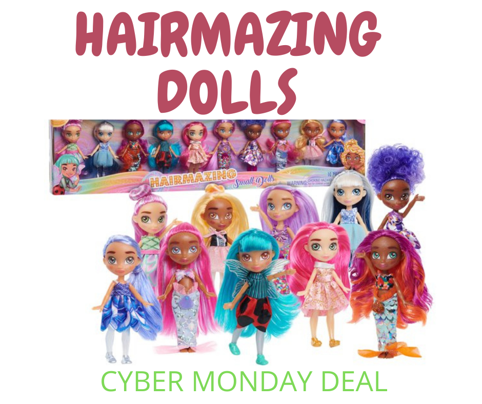 Hairmazing 10-Pack Collectible Dolls Cyber Deal!!