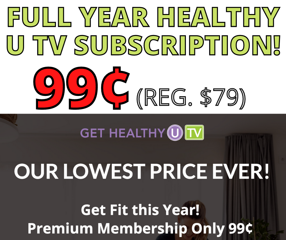 Full Year Healthy U TV Subscription 99¢