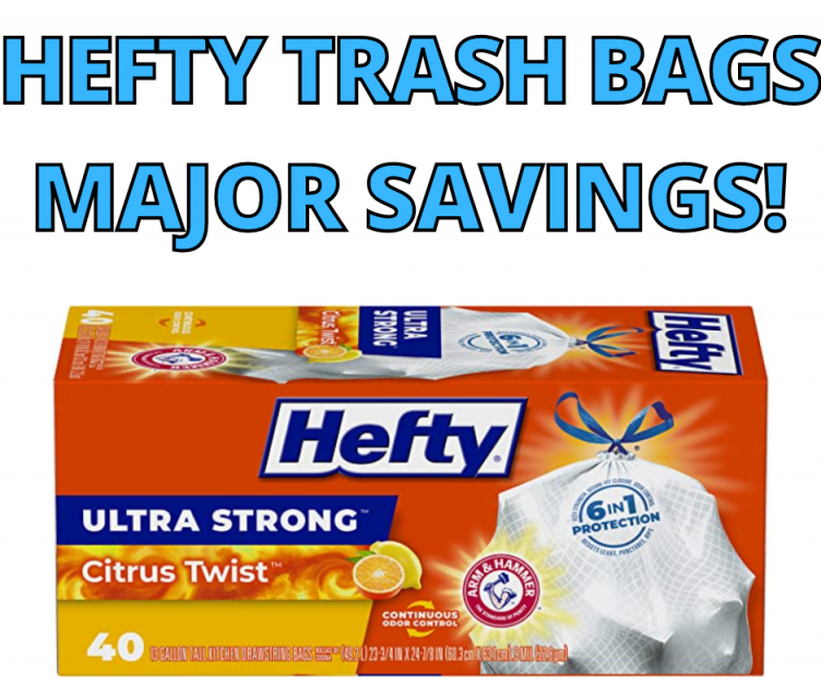 Hefty Trash Bags! Major Savings On Amazon!