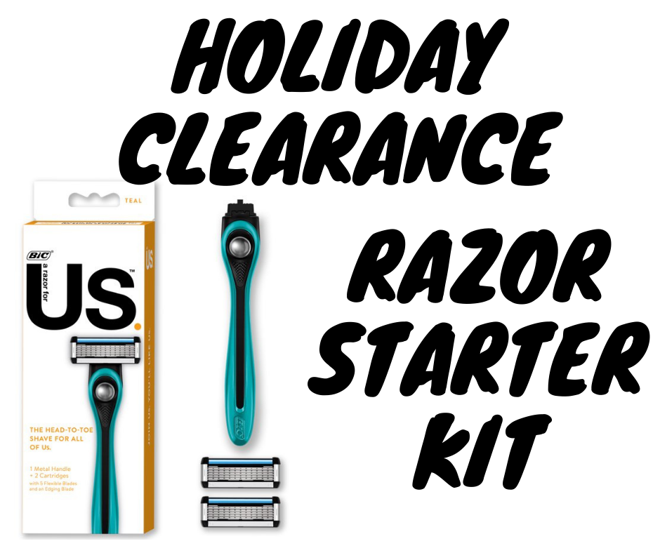 Us 5-Blade Unisex Razor Starter Kit HOT Holiday Online Clearance!