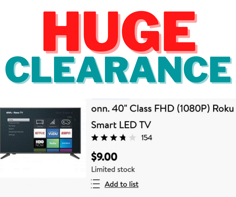 Walmart 40 inch TV ONLY $9 Walmart Clearance!