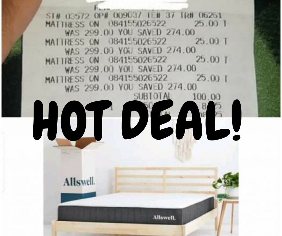 Queen Mattress by Allswell ONLY $25 at Walmart!!!!!!