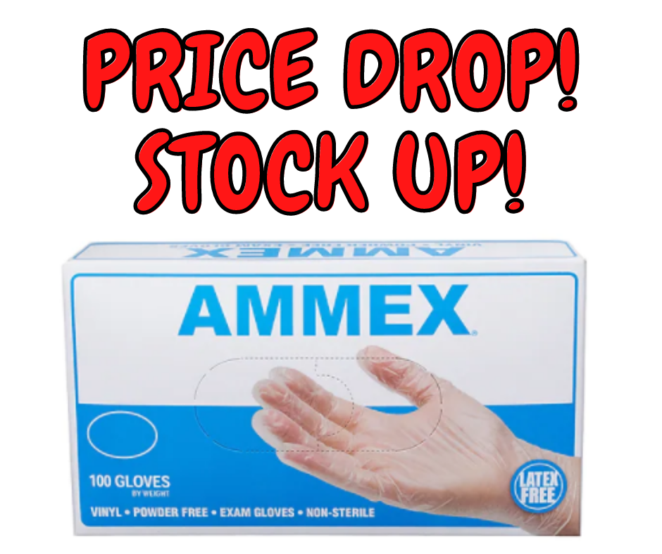 Vinyl Gloves 100CT Box PRICE DROP! STOCK UP!